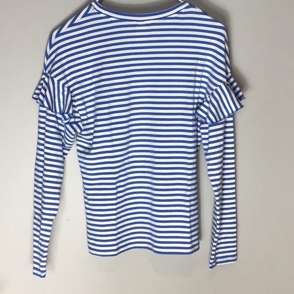 H&M > Blue Striped Long Sleeve Top Small - Picture 8 of 8